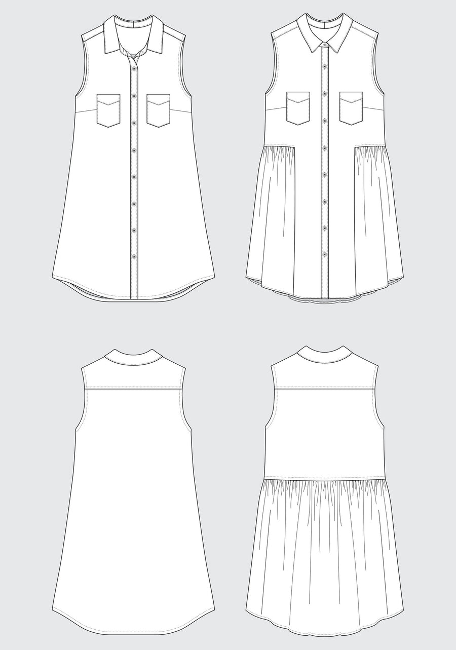 Alder Shirtdress Sewing Pattern