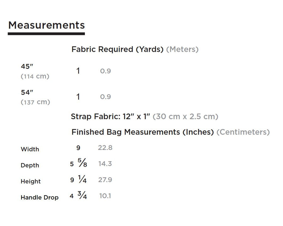 Field Bag Sewing Pattern