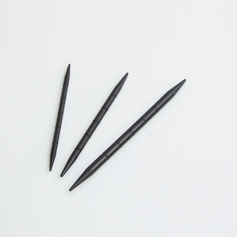 Ebony Cable Needles - set of 3