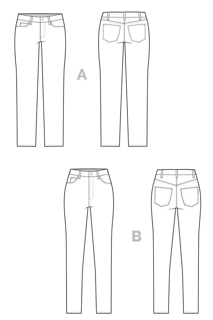 Ginger Jeans Sewing Pattern (PDF) – The Uncommon Thread