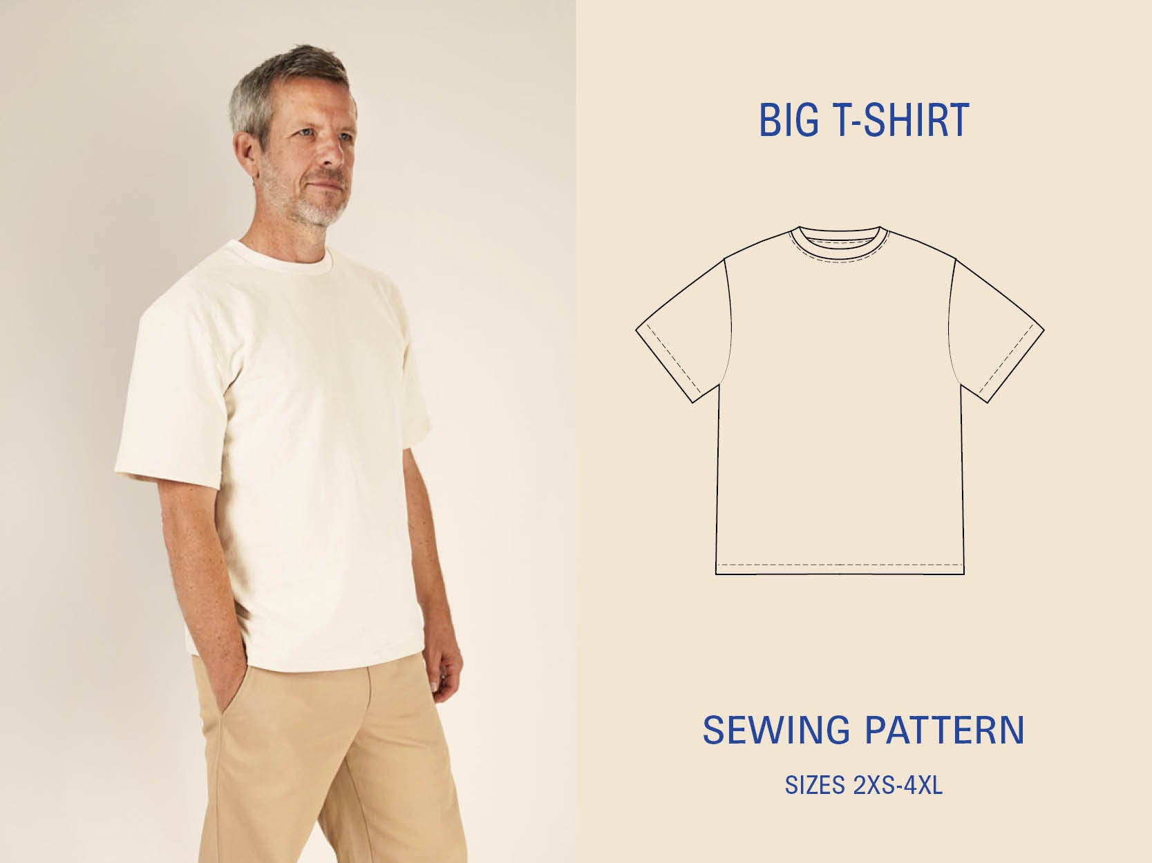 Big T-Shirt Sewing Pattern (PDF) – The Uncommon Thread