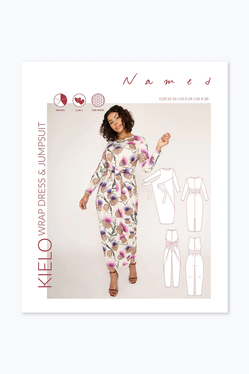 Kielo Wrap Dress and Jumpsuit Sewing Pattern