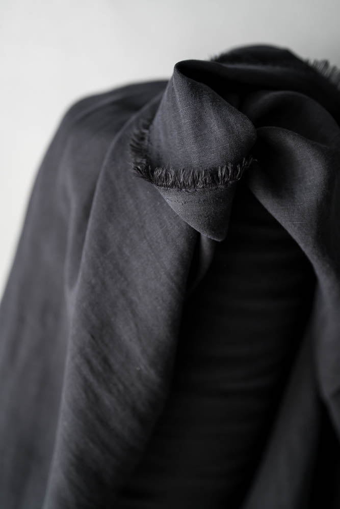 Tencel Linen Fabric - Black – The Uncommon Thread