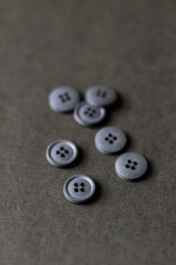 Cotton Button - Bazaar Grey 15mm