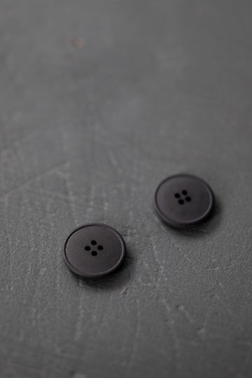 Hemp Button - Black 20mm