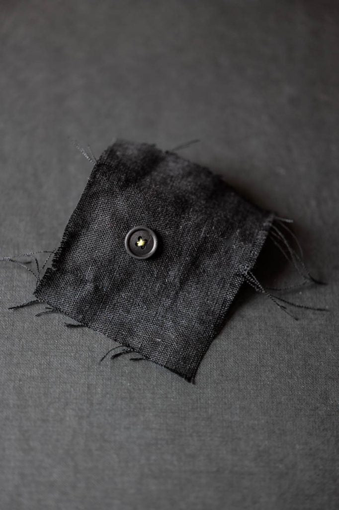 Cotton Button - Scuttle Black 15mm